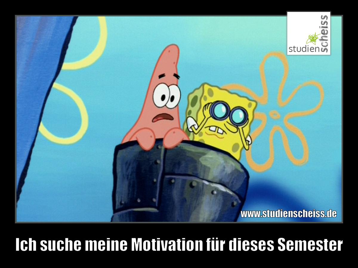 Spongebob sucht Motivation