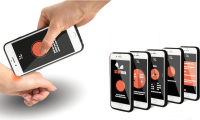 Zukunftsidee - Handyhülle mit keramischem Heizpunkt gegen Mückenstiche, gesteuert durch eine App.