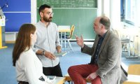 Studieren an der KH Mainz: Kurze Wege und gute Kontakte zwischen Studierenden und Lehrenden. 