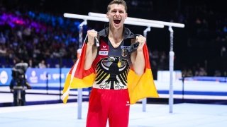 Lukas Dauser, Weltmeister am Barren (2023), aktiver Student