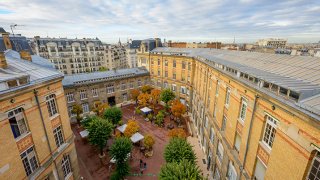 Overlooking Paris - the beautiful campus of ESCP Europe in Paris