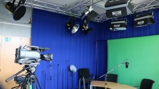 Die Hochschule Stralsund verfügt über ihr eigenes Audio/Video Studio