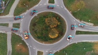 Tracking an einem Kreisverkehr
