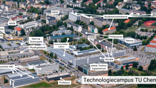 Technologiecampus: kurze Wege zwischen Uni und Start Ups sowie Fraunhofer IWU und ENAS