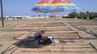 Bewässerungsexperiment im Oman