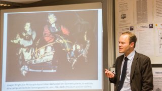 PD Dr. Karl Philipp Ellerbrock während einer Vorlesung in Französischer Literaturwissenschaft