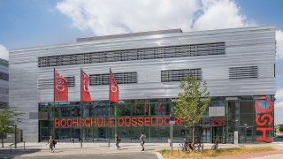 Der Campus der Hochschule Düsseldorf in Düsseldorf-Derendorf