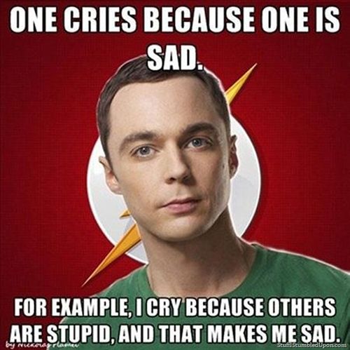 Sheldon being Sheldon